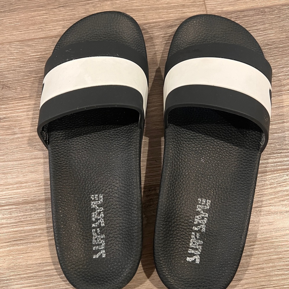Surf Style Black and White Kids Sandals